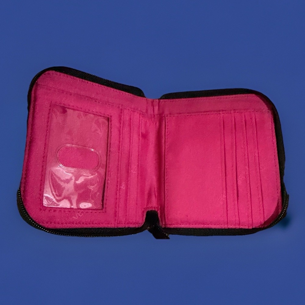 Vera Bradley Zip‎ Around Wallet Floral Quilted Coin Purse Card Holder Wallet - Picture 3 of 4